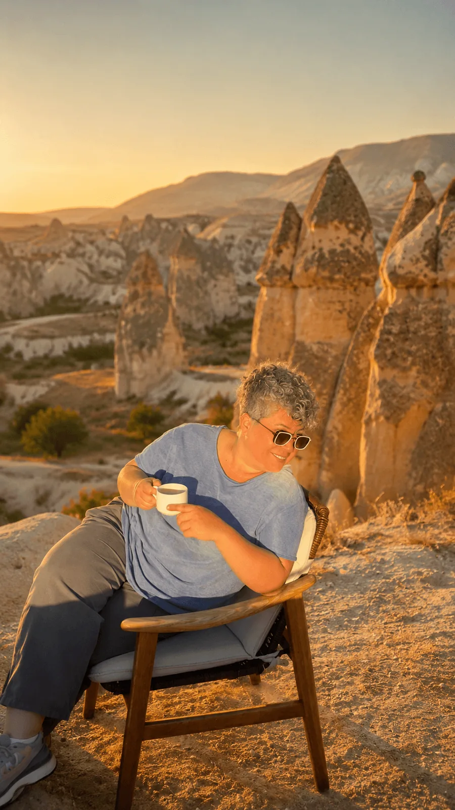 Didem Sökmen — Kapadokya'da gün batımında